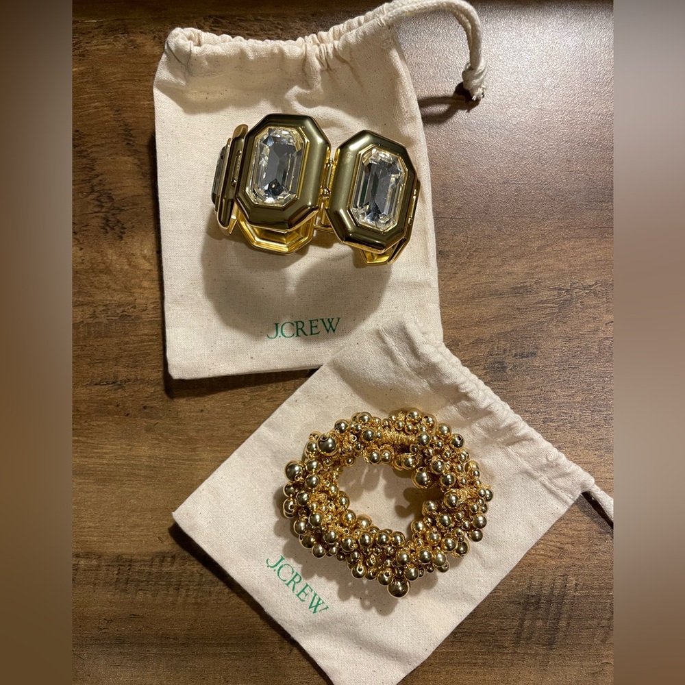 J crew bracelet and hair tie